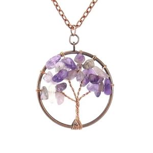Tree Of Life Amethyst Necklace